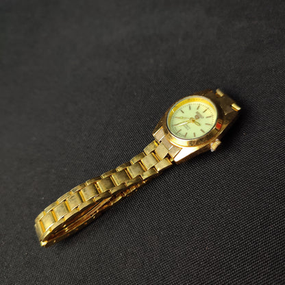 Seiko 5 Women's Gold Analog Watch - Green Hand with Regular Box