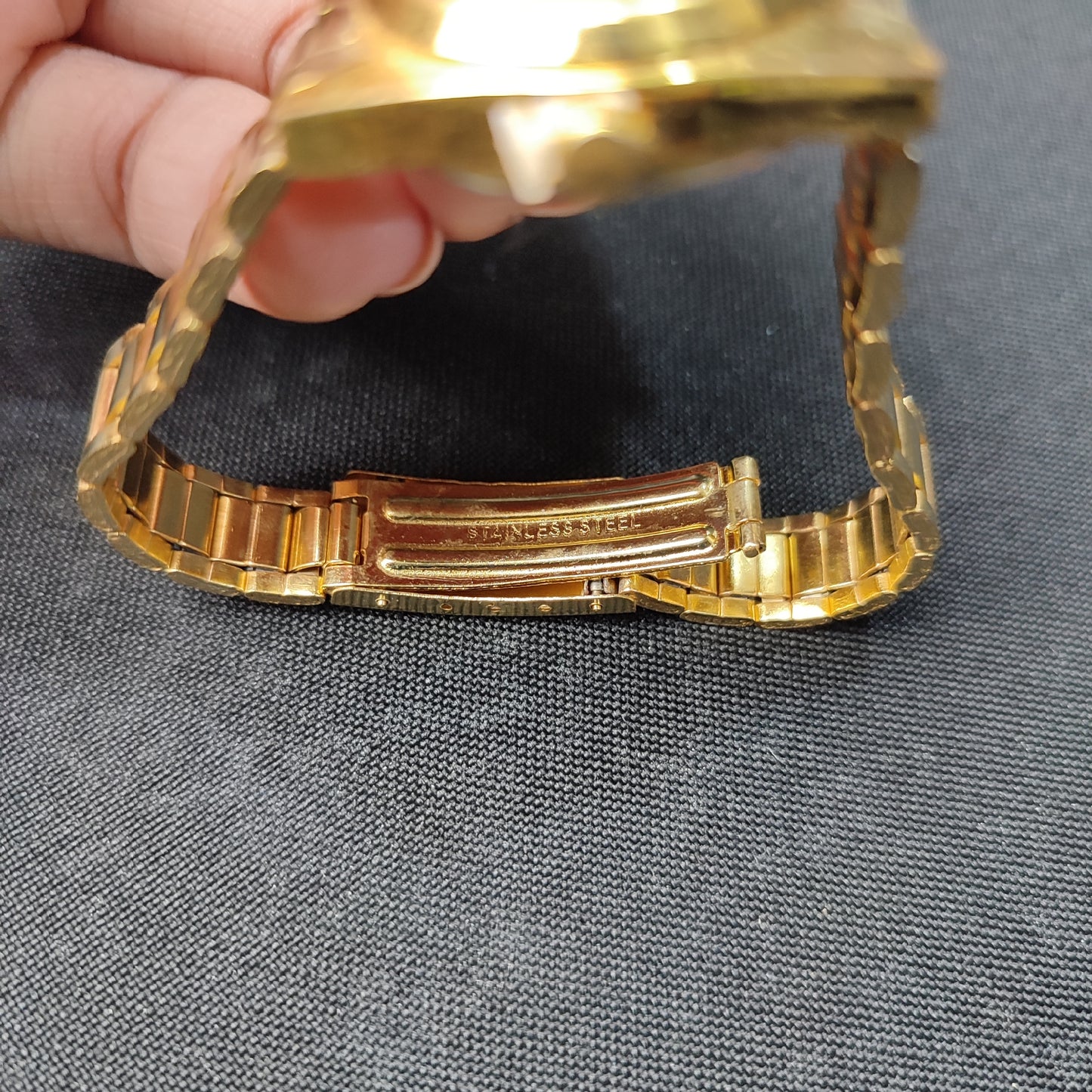 Seiko 5 Women's Gold Analog Watch - Green Hand with Regular Box