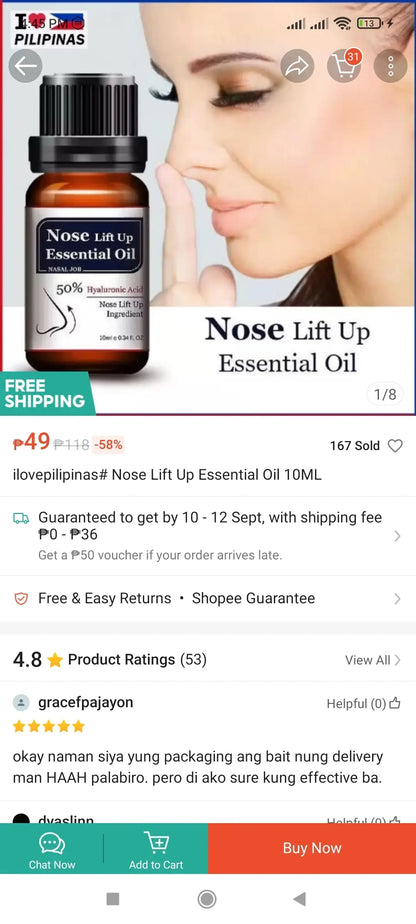 Lanthome Nose Lift Up Essential Oil 10ml
