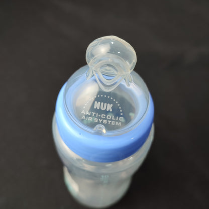 NUK Baby Bottle Anti-Colic Teat 300ml Blue Cars With Cap-Blue Cars