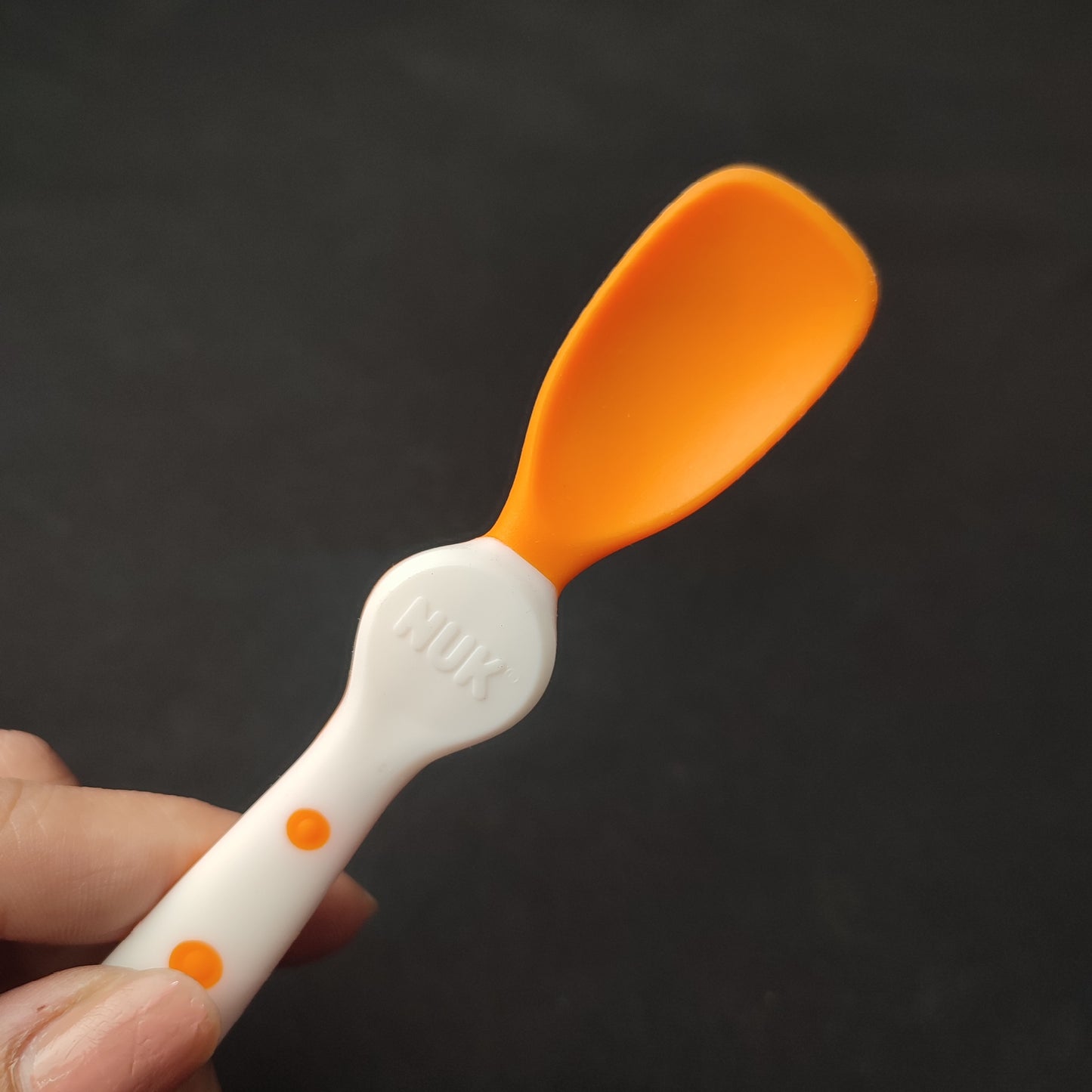 (VXPCN) NUK Rest Easy Spoon with Box-Orange