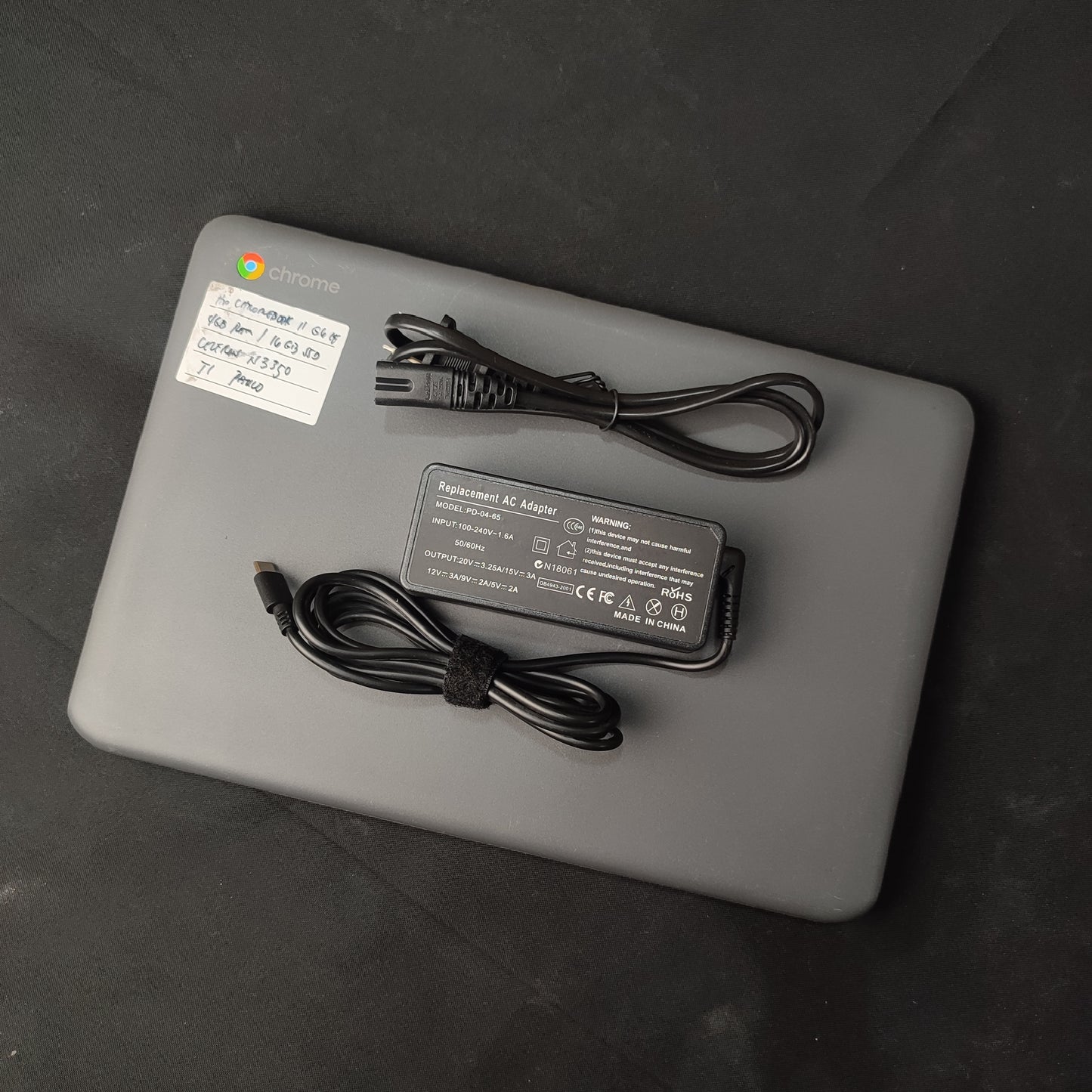 Pre-Loved Chromebook HP G6 Laptop with Charger - (4GB RAM 16GB/32GB ROM)