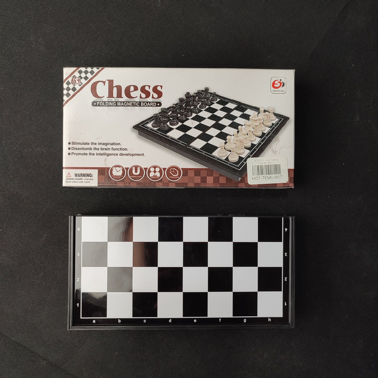 S2201-6 Chess Folding Magnetic Board