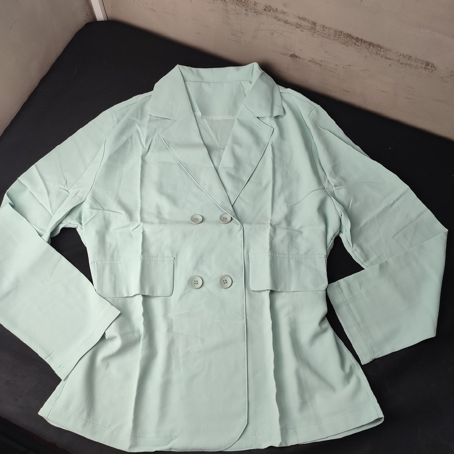 (7UKRCE)Autumn New Korean Version Of The Loose Solid Color Casual Suit