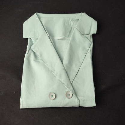 (7UKRCE)Autumn New Korean Version Of The Loose Solid Color Casual Suit