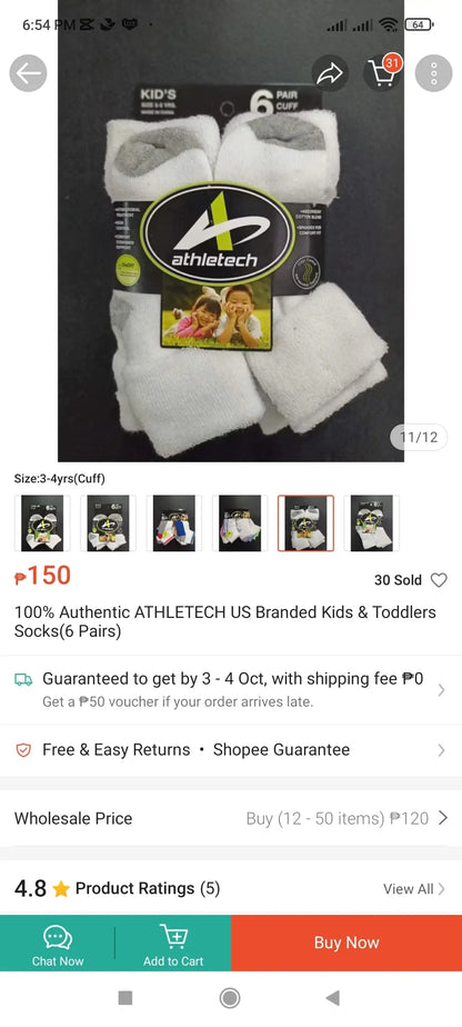 Assorted Athletech Kids Socks - International Mall Pull-out
