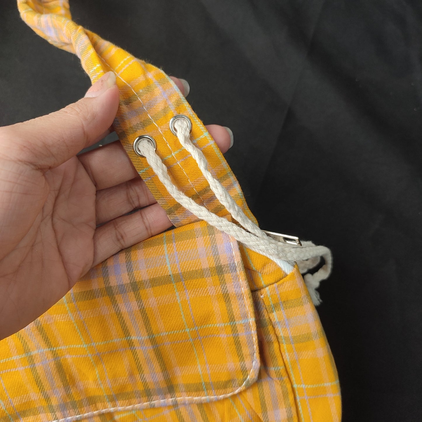 (ZWHGE)Women Daisy Plaid Canvas Shoulder Bags Handbag Messenger Bags