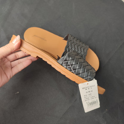 (TPMZ7)Slip Sandals Ladies Casual Thick Bottom Latest Imported Slippers (Size: 38)