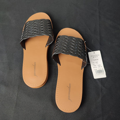 (TPMZ7)Slip Sandals Ladies Casual Thick Bottom Latest Imported Slippers (Size: 38)