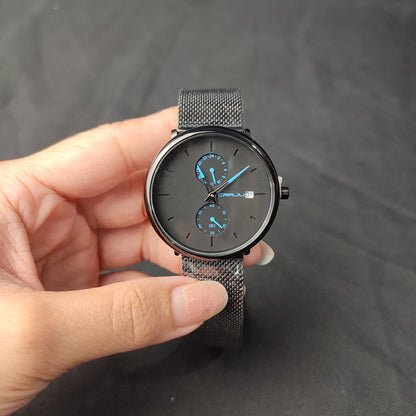 (KABH14)CRRJU Watch Black & Blue