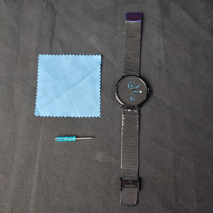 (KABH14)CRRJU Watch Black & Blue