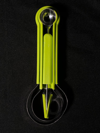 3 in 1 Stainless Steel Fruit Ball Scoop Carving Tool