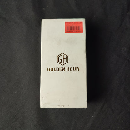(O6FKC3)Golden Hour 103 Quartz Watch 30m Waterproof Battery Box