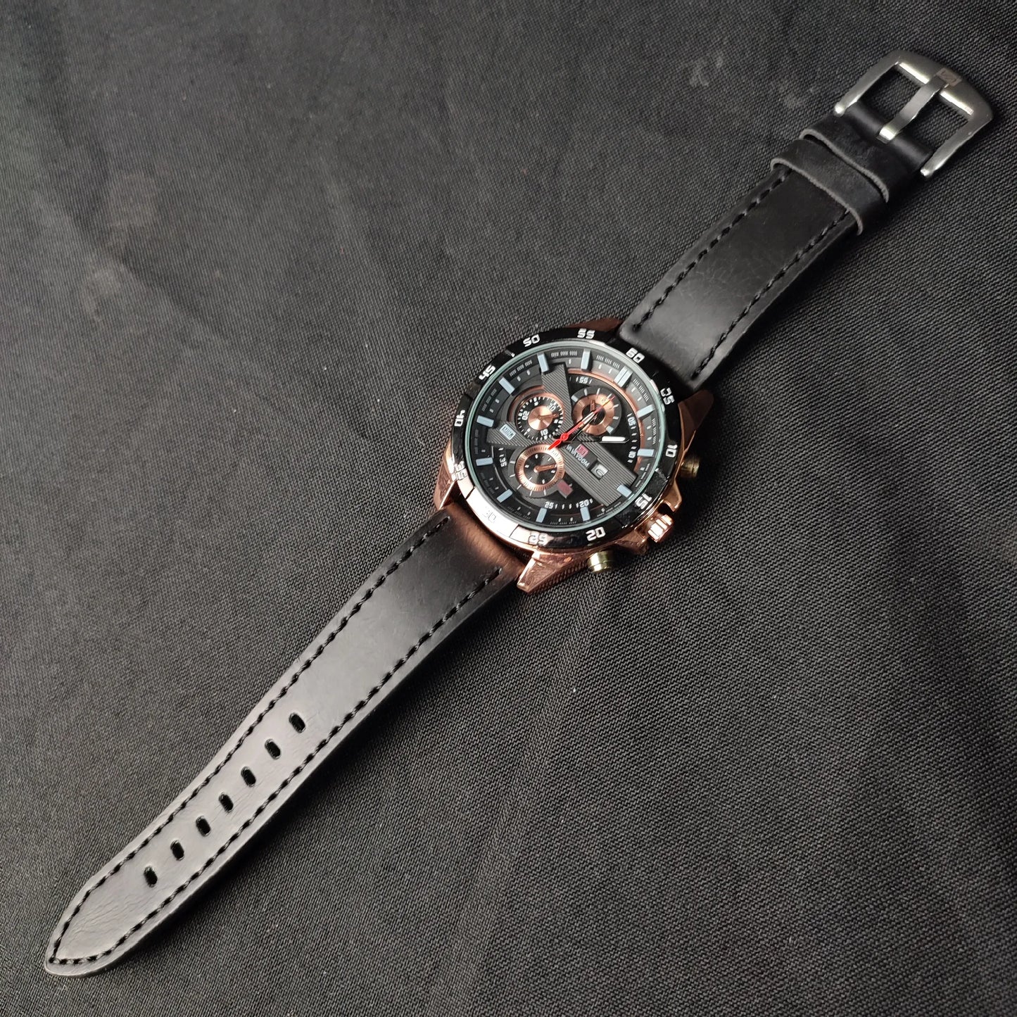 (CGEE1)Vava VOOM Men's Watches 100% Original Chronograf Watches Men Quartz A