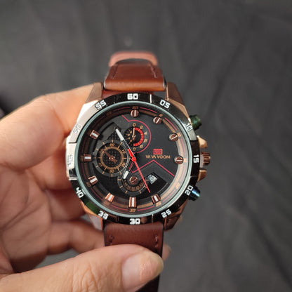 (QHG1Y)Vava VOOM Men 's Watches 100% Original Chronograf Watches Men Quartz A