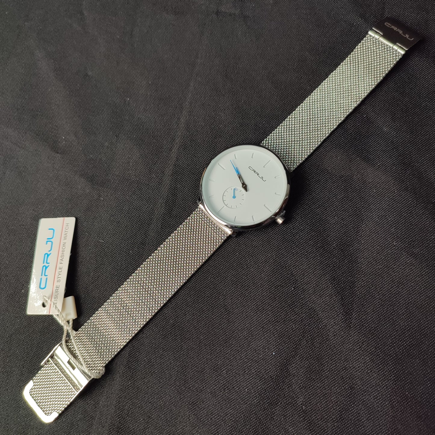 (1QBL0G)Crrju Men 's Casual Ultrathin Quartz Watch Including Waterproof