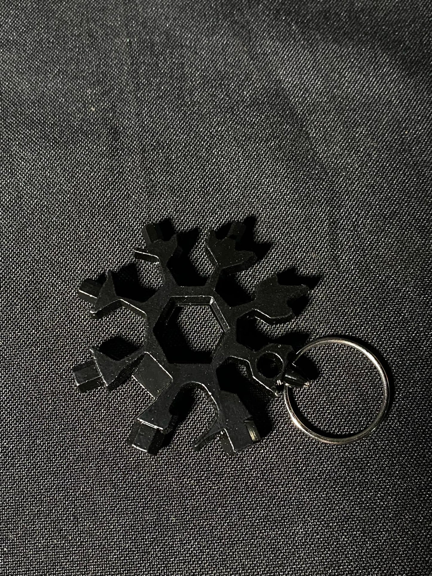Multi Screwdriver and Wrench Tool Kit Snowflake Keychain