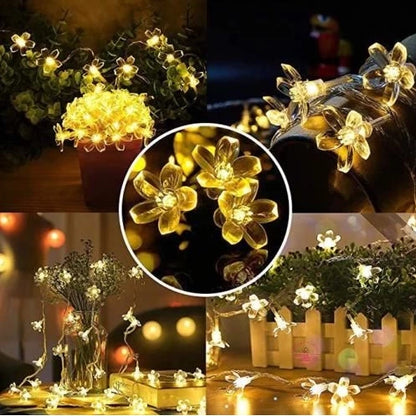 [PO]Peach Blossom Decoration Lights 30 solar powered LED String Light