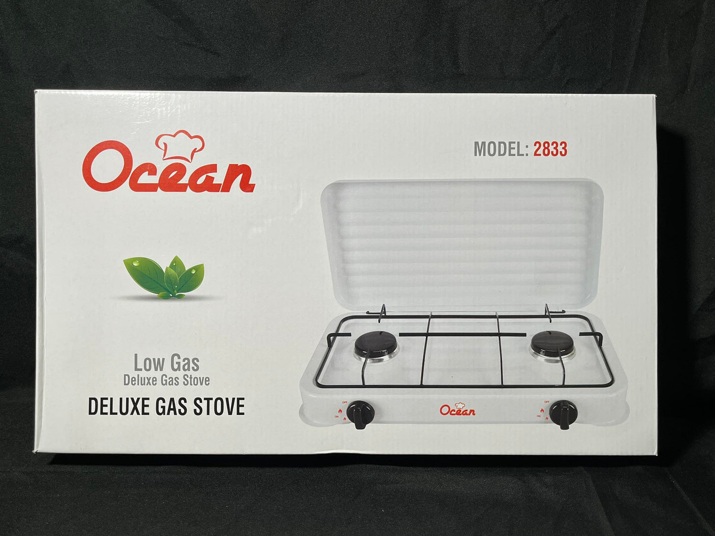 [A1-1165] Ocean Low Gas Deluxe Gas Stove Double Burner 2833
