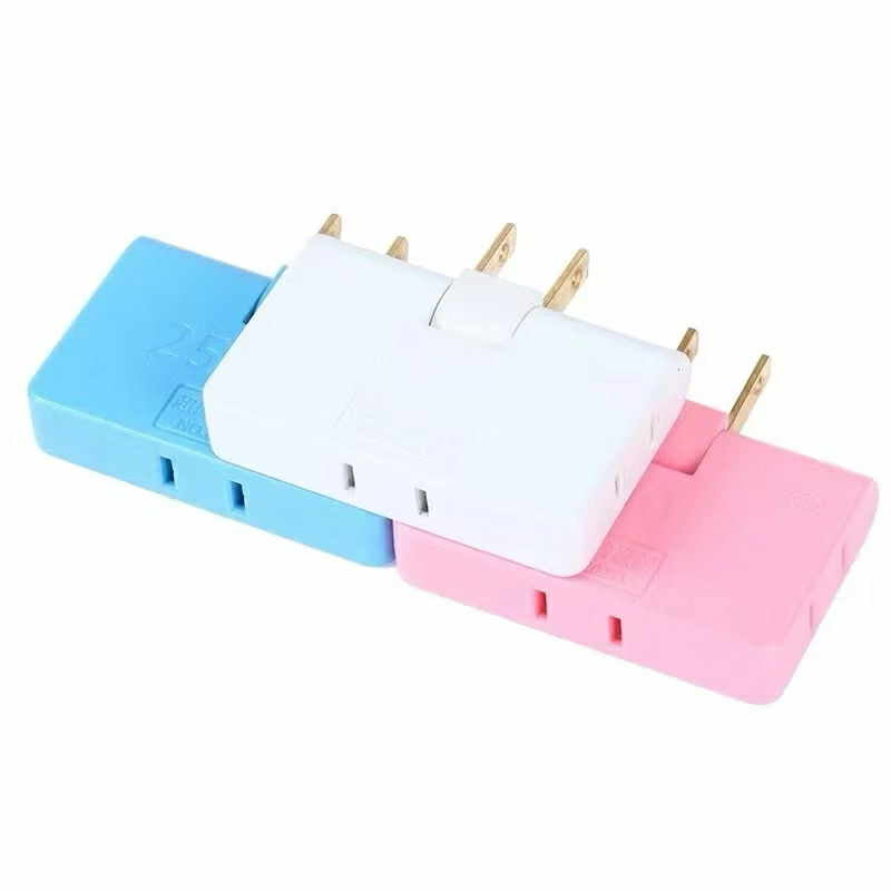 Rotatable Socket Converter Plug 2500W 3 in 1 - 180 Degree Extension