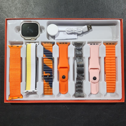 Ultra Watch 7 in 1 Smartwatch with 7 straps