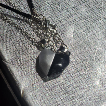 Magnetic Couple Lover Heart Pendant Necklace