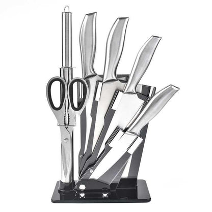 [A1-984] Cutlery Expert Stainless Steel Japanese Knife Set with Knife Holder (7pcs set)