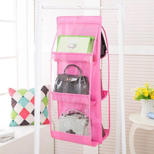 6 Pocket Hanging Purse Organizer