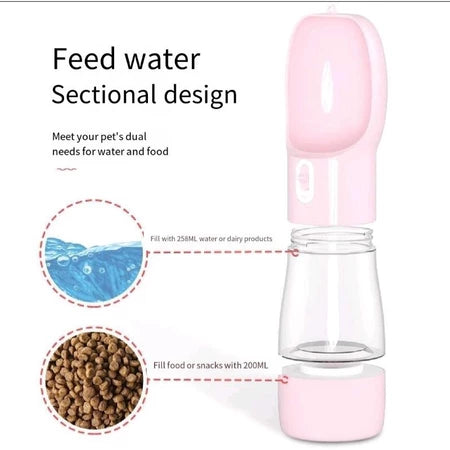 Pet Water Cup - Half Food and Hafl Water