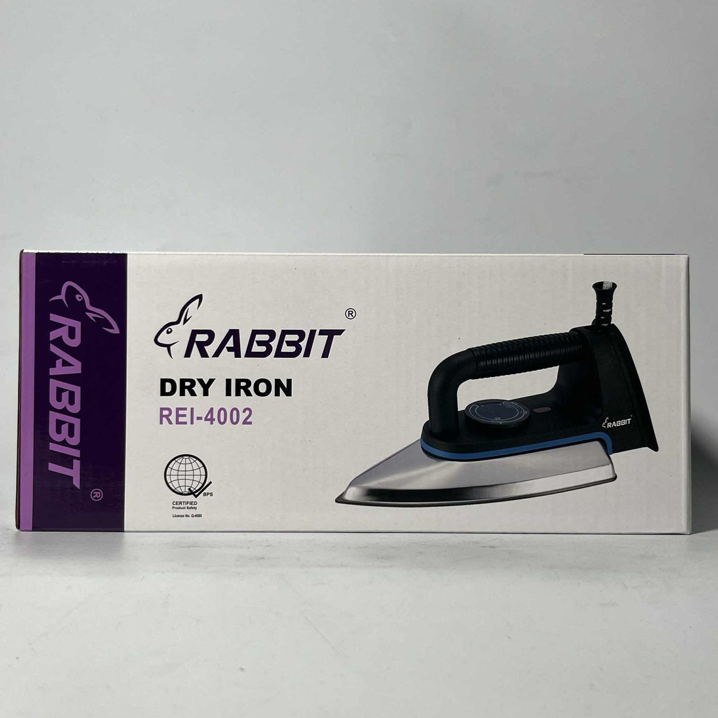 Rabbit Electric Iron with Stainless Steel Soleplate REI 4002