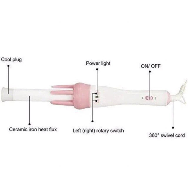 [A1-913] Vivido & Vogua Pink Hair Curler Iron 45W MH-022B