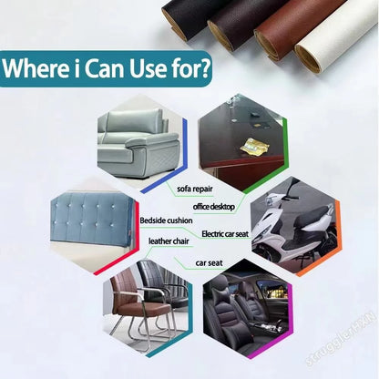 Leather Repair Patch Self-adhesive Sofa Cover Repair (50x137cm)