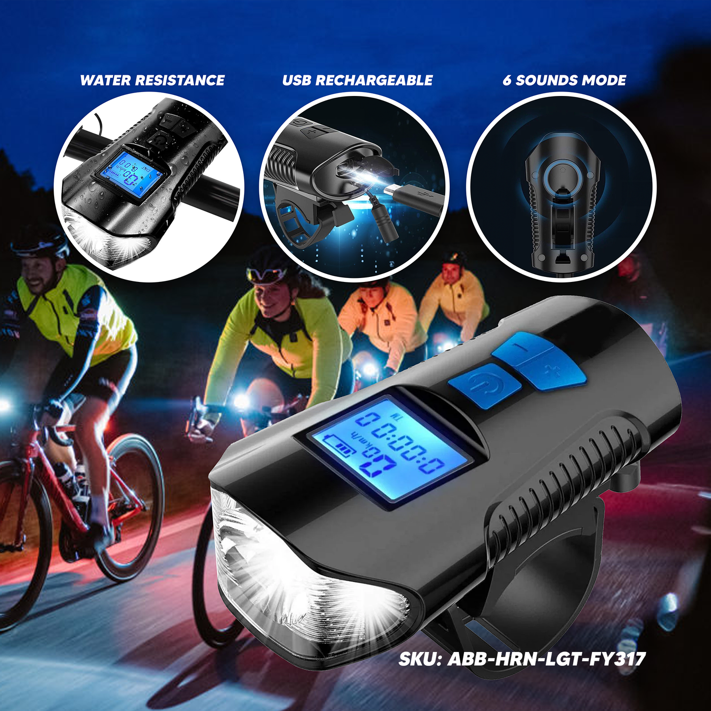 Horn Bike Light FY317