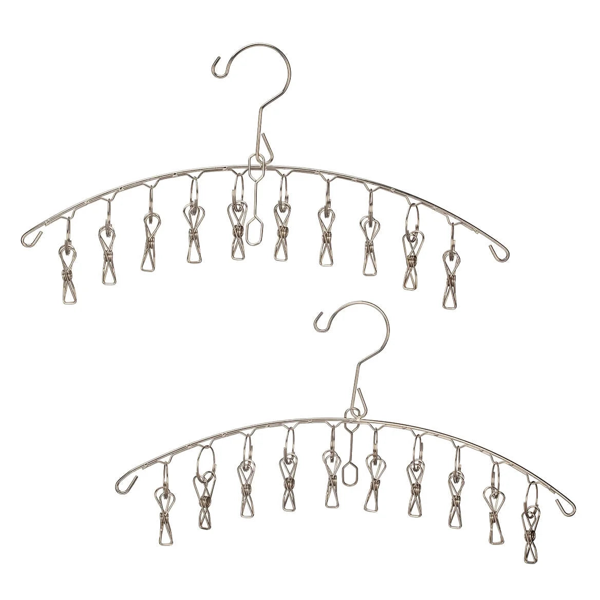 [A1-1449] Stainless Steel Clothes Hanger with 10 Clip