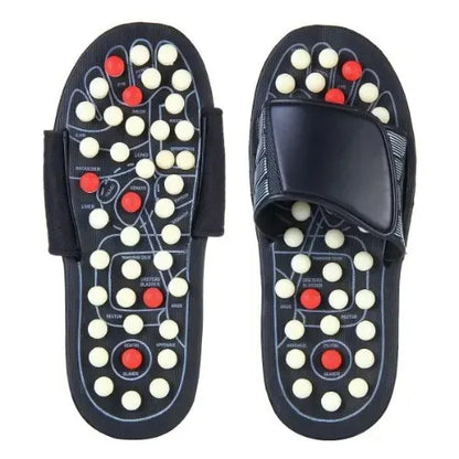 [A1-925] MingLi Foot Reflex Reflexology Care Massage Slippers - Size: 38/39