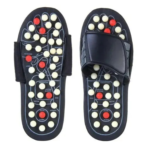 [A1-925] MingLi Foot Reflex Reflexology Care Massage Slippers - Size: 38/39