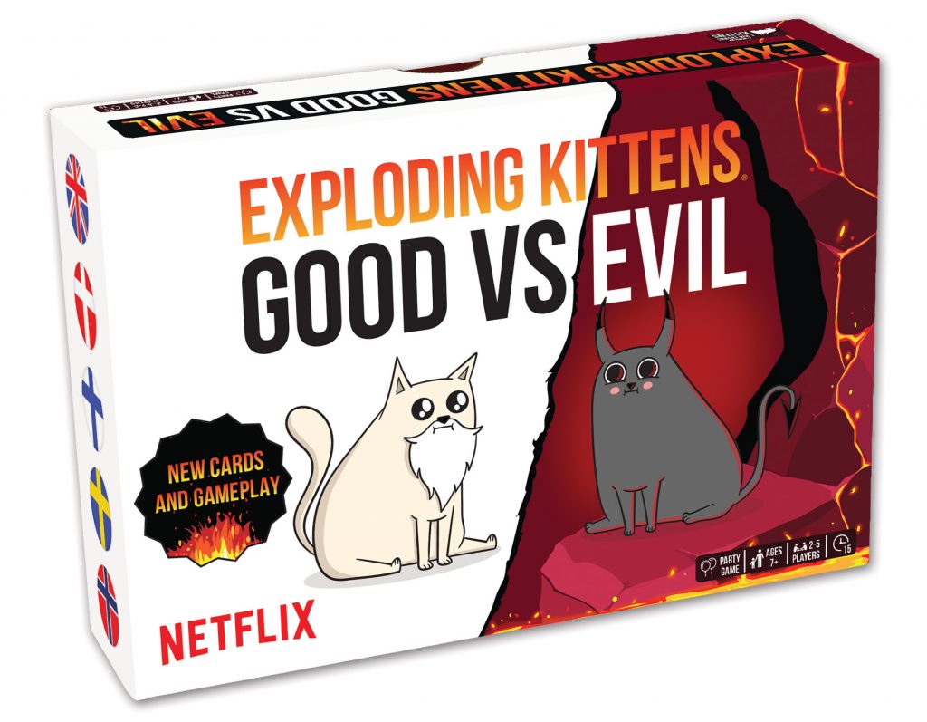 Exploding Kittens Good vs Evil Netflix Card Game