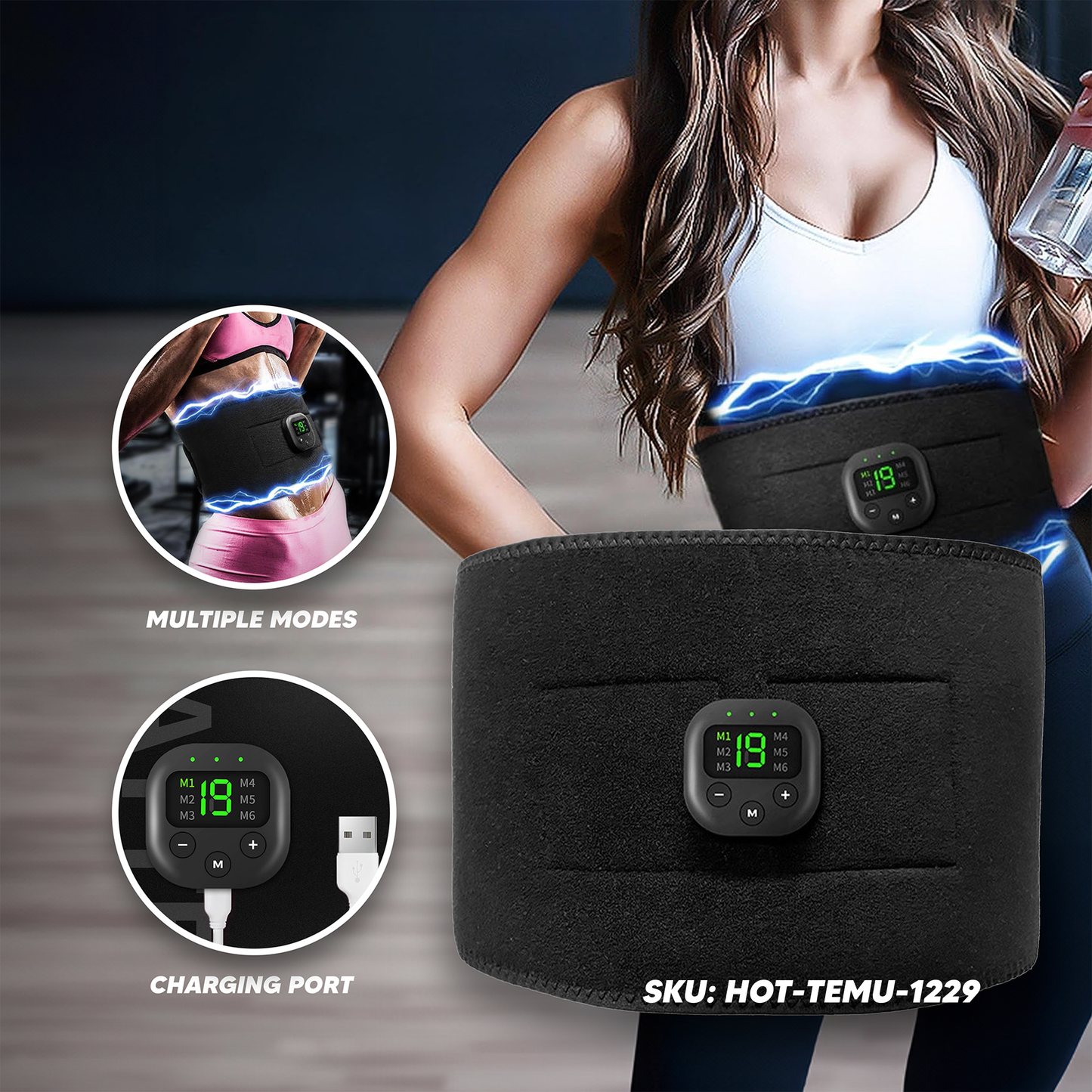 FS51 Easy Massage Intelligent Fitness Equipment - Black