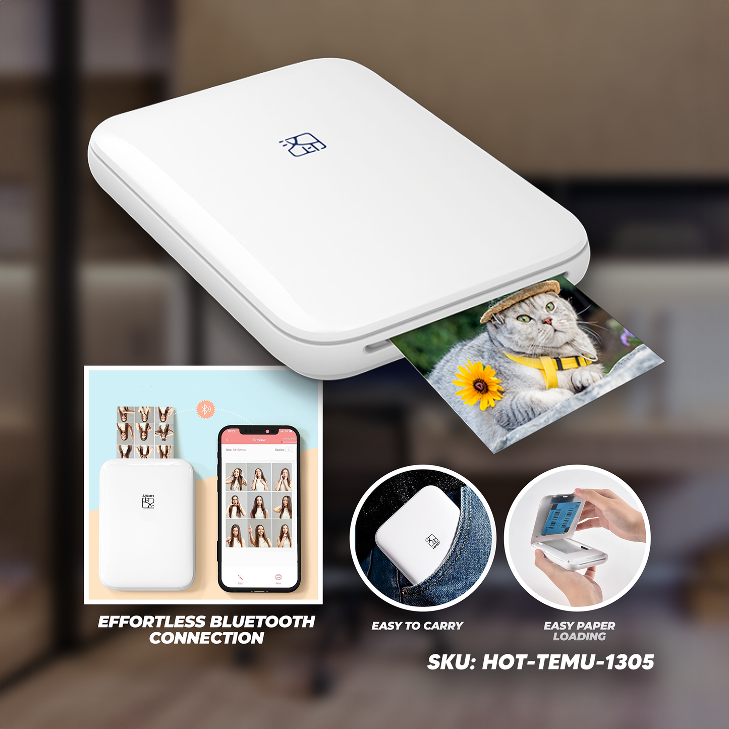MT53 HPRT Photo Printer - White