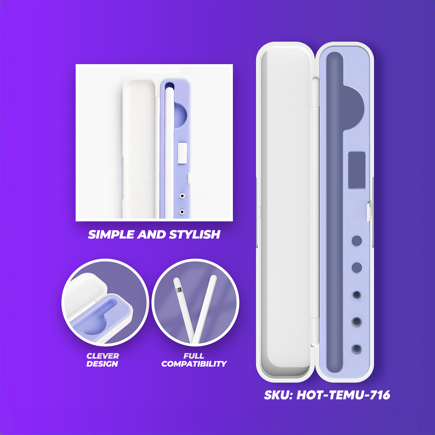 BI HE Pencil Case (Without Pen)- White