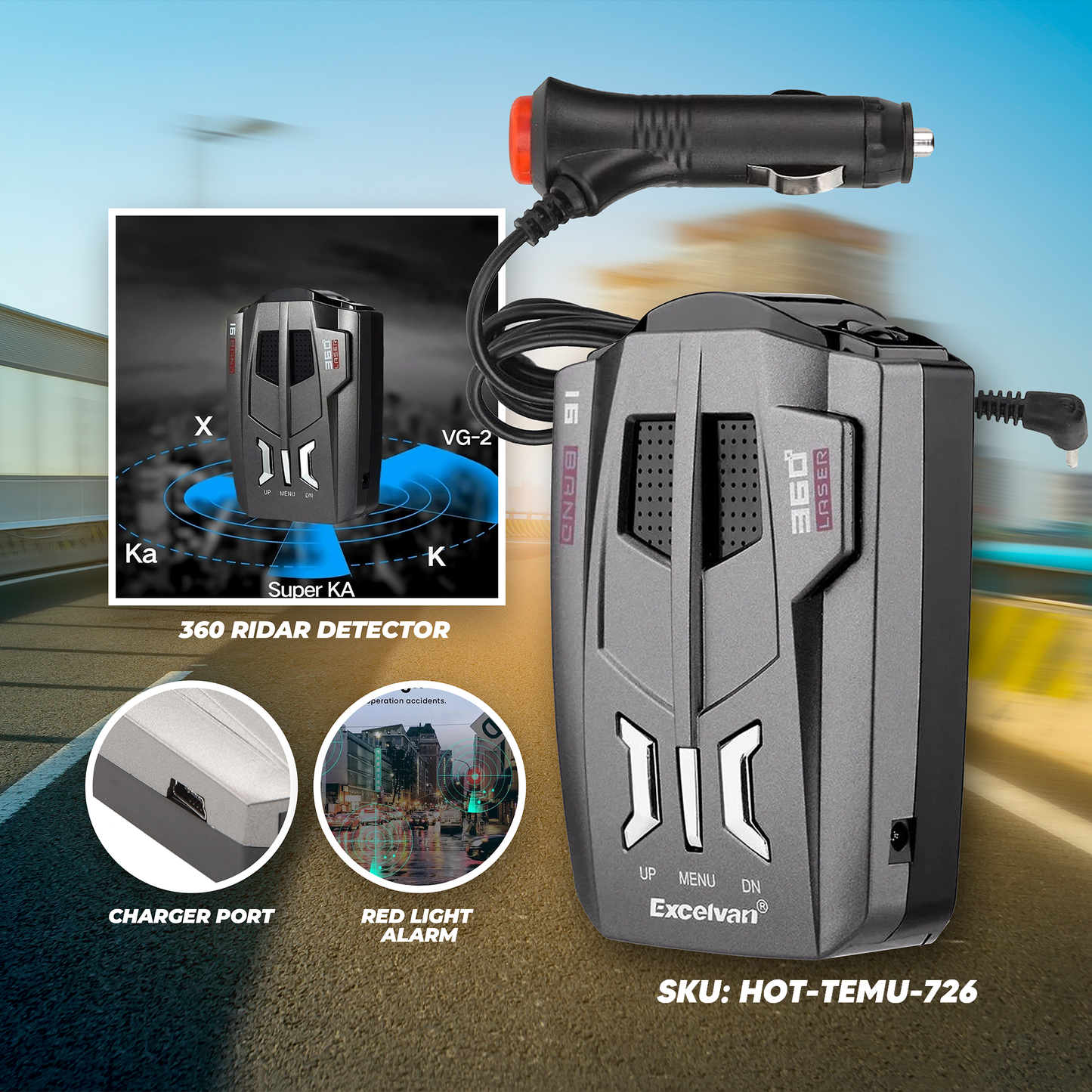 V9 Radar Detectors Car Speed Testing System