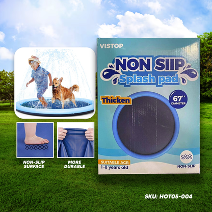 Vistop Non Siip Splash Pad 67" For Dogs too - Overruns Stocks(Wrong Spelling in the box)