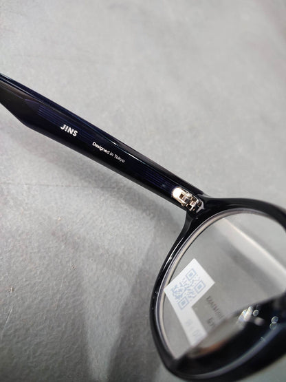 Plastic Frame JINS Matt Black/White (AMCF15S141A53) Eyeglass