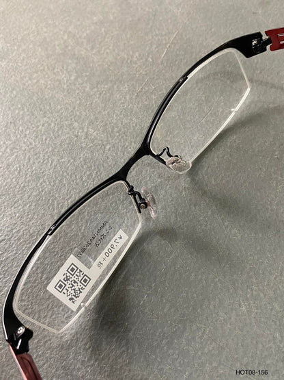 Plastic/Metal Frame Jins Matt Black/Red (AMMN14A263B97) Eyeglass