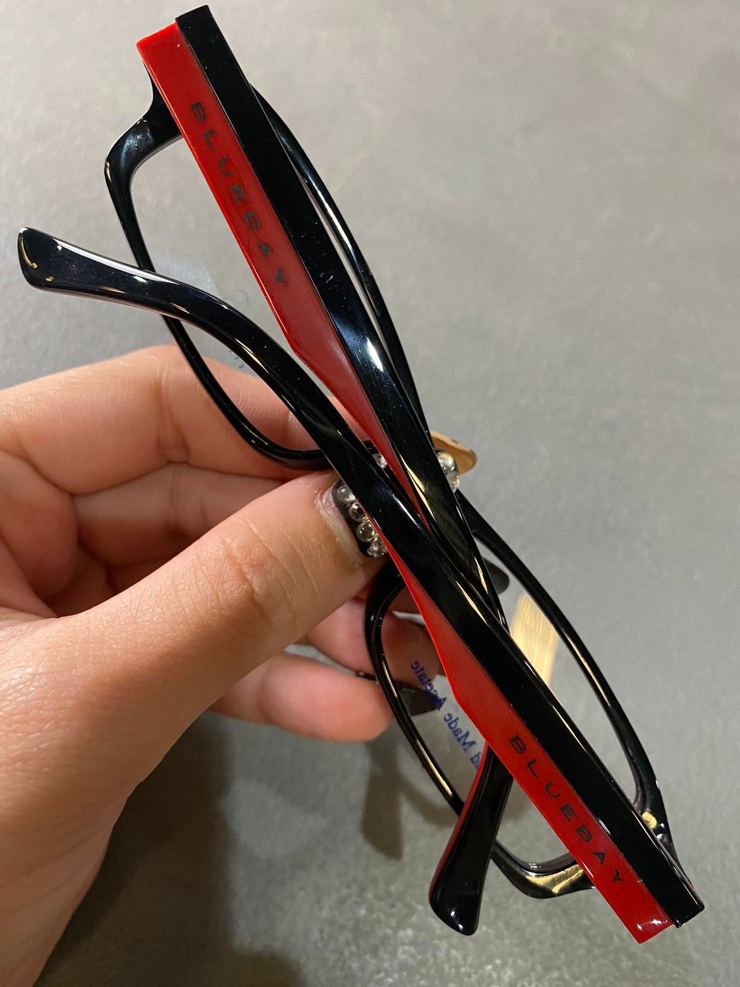 Plastic Frame SAFILO Black Red/Blk (B&B 808 QD7) Eyeglass