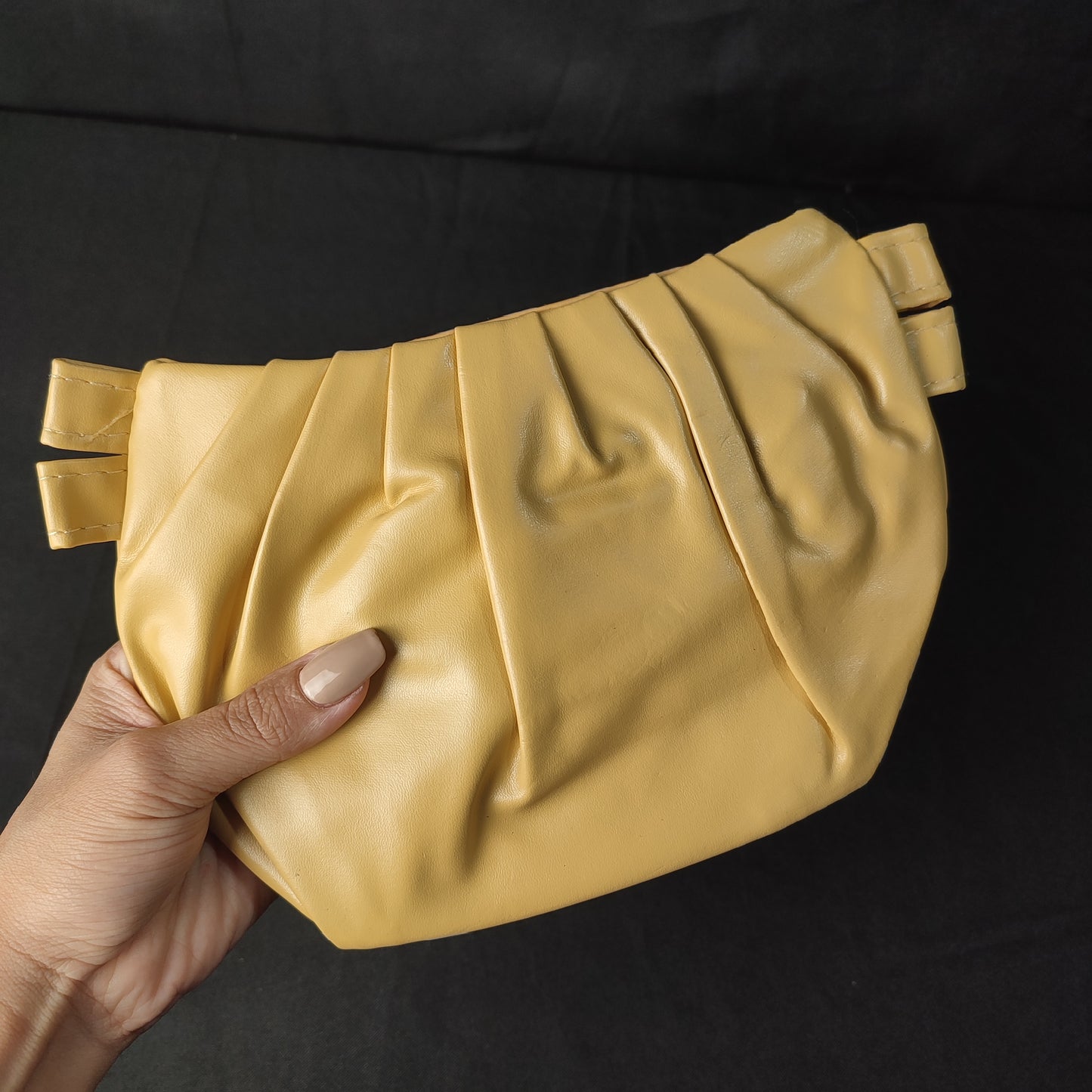 (DEXNJB)Bighsm COD Single Shoulder Bag For Women Korean Pleated Bag Underarm B