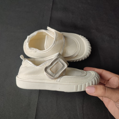 (UELKM8)Children 's Shoes 1-3 Years Old Velcro Breathable Flat Shoes