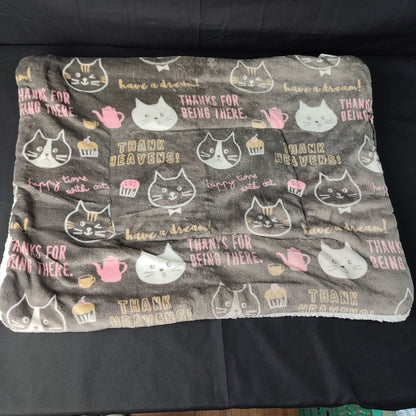 Pet Mattress Pet Patern - Gray/Black