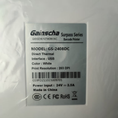 Gainscha Thermal Barcode & Label Printer - GS-2408DC