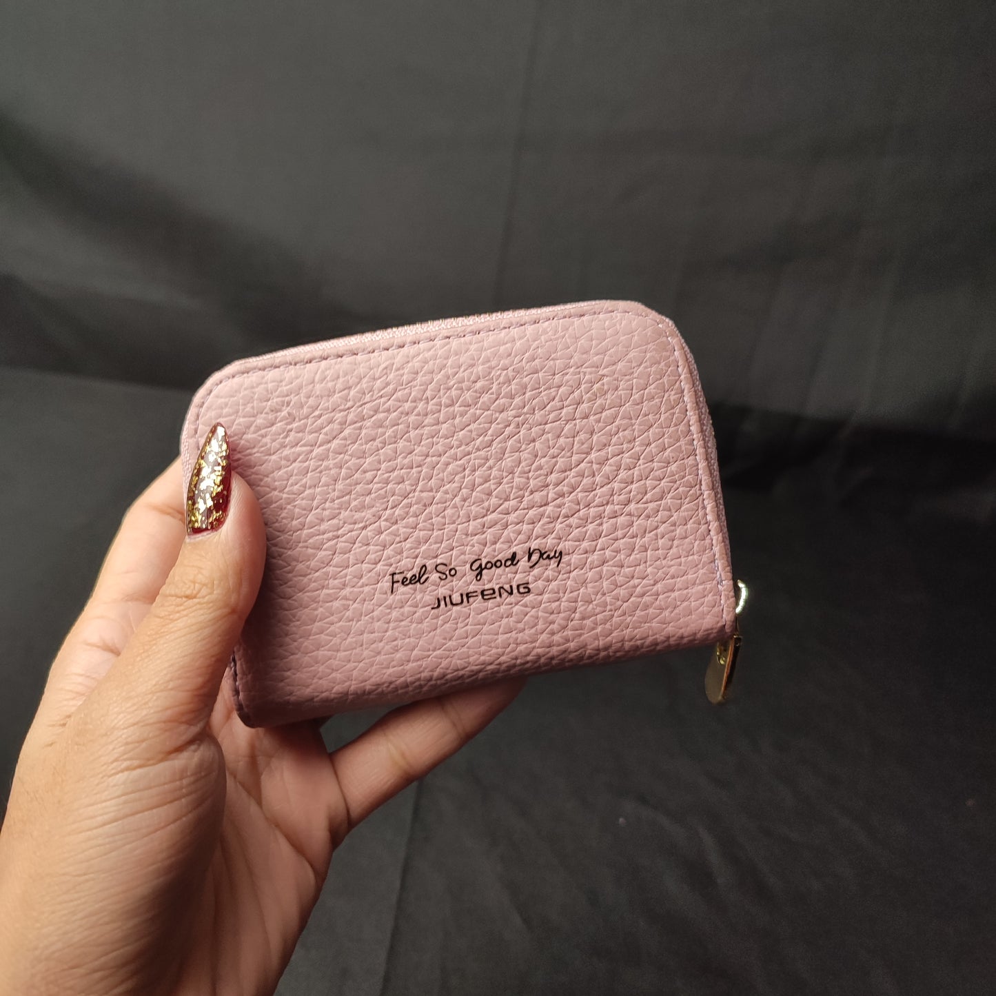 (L65NOB)Jiufeng Versatile Girl Mini Wallet Place Quality Fashion Coin Money Ca